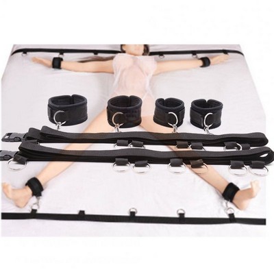 Universal Adjustable Adult Games Bed Restraints Set